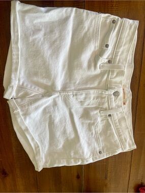 Levi's Women's White Denim Jean Shorts
